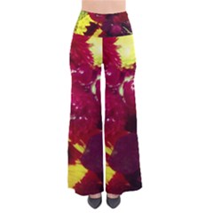 Sunflower And Cockscomb So Vintage Palazzo Pants by okhismakingart