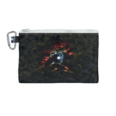 Moon Supernova Canvas Cosmetic Bag (medium) by okhismakingart