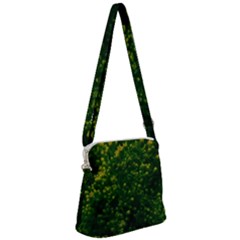Green Goldenrod Zipper Messenger Bag by okhismakingart