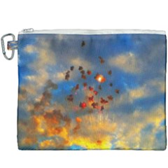 Football Fireworks Canvas Cosmetic Bag (xxxl) by okhismakingart
