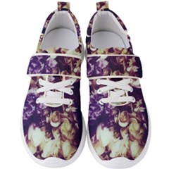 Soft Purple Hydrangeas Men s Velcro Strap Shoes