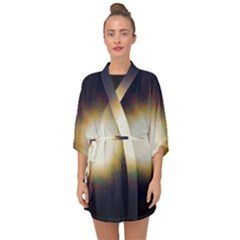 Bright Star Version One Half Sleeve Chiffon Kimono by okhismakingart