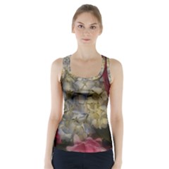 Hydrangea Arrangement Ii Racer Back Sports Top by okhismakingart