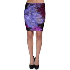 Hydrangea Arrangement Ii (blue Tint) Bodycon Skirt by okhismakingart