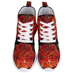 Glowing Stained Glass Lamp Women s Lightweight High Top Sneakers by okhismakingart