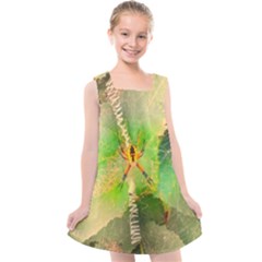 Orb Spider Kids  Cross Back Dress by okhismakingart