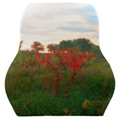 Red Weeds Car Seat Back Cushion 