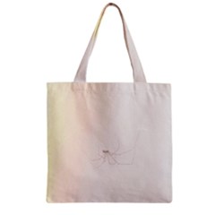 Hanging Spider Zipper Grocery Tote Bag by okhismakingart