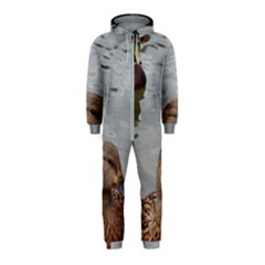 Framed Ducks Hooded Jumpsuit (kids) by okhismakingart