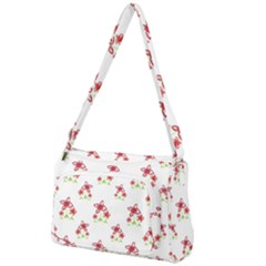 Cute Floral Drawing Motif Pattern Front Pocket Crossbody Bag by dflcprintsclothing
