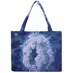 Light Blue Closing Queen Annes Lace Mini Tote Bag by okhismakingart