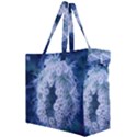 Light Blue Closing Queen Annes Lace Canvas Travel Bag View2