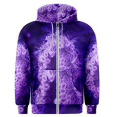 Dark Purple Closing Queen Annes Lace Men s Zipper Hoodie by okhismakingart