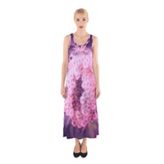 Pink Closing Queen Annes Lace Sleeveless Maxi Dress by okhismakingart