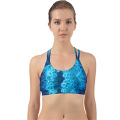 Blue Closing Queen Annes Lace Back Web Sports Bra by okhismakingart