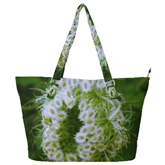 Green Closing Queen Annes Lace Full Print Shoulder Bag by okhismakingart