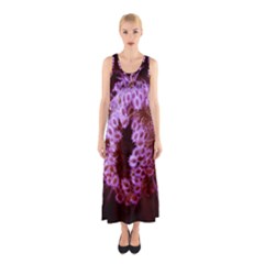 Purple Closing Queen Annes Lace Sleeveless Maxi Dress by okhismakingart