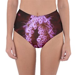 Purple Closing Queen Annes Lace Reversible High-waist Bikini Bottoms by okhismakingart
