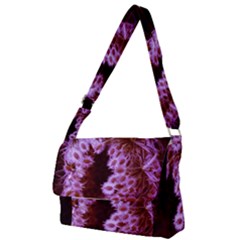 Purple Closing Queen Annes Lace Full Print Messenger Bag by okhismakingart
