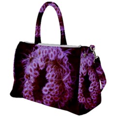 Purple Closing Queen Annes Lace Duffel Travel Bag by okhismakingart