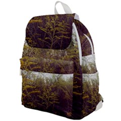 Purple And Yellow Goldenrod Top Flap Backpack by okhismakingart