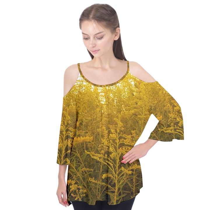 Gold Goldenrod Flutter Tees