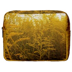 Gold Goldenrod Make Up Pouch (large) by okhismakingart