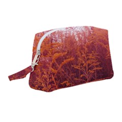 Red Goldenrod Wristlet Pouch Bag (medium) by okhismakingart