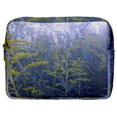 Blue Goldenrod Make Up Pouch (large) by okhismakingart