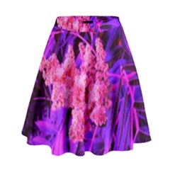 Pink And Blue Sideways Sumac High Waist Skirt by okhismakingart