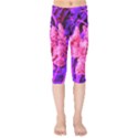 Pink and Blue Sideways Sumac Kids  Capri Leggings  View1