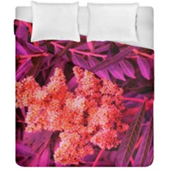 Pink Sideways Sumac Duvet Cover Double Side (california King Size) by okhismakingart