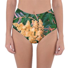 Green And Gold Sideways Sumac Reversible High-waist Bikini Bottoms by okhismakingart