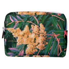 Green And Gold Sideways Sumac Make Up Pouch (medium) by okhismakingart