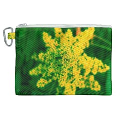 Yellow Sumac Bloom Canvas Cosmetic Bag (XL)