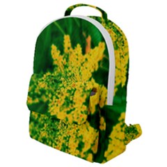 Yellow Sumac Bloom Flap Pocket Backpack (Small)