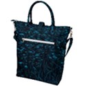 Dark Green Queen Anne s Lace Hillside Buckle Top Tote Bag View2