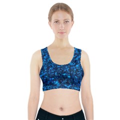 Blue Queen Anne s Lace Hillside Sports Bra With Pocket by okhismakingart