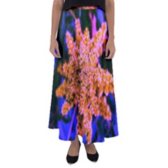 Yellow, Pink, And Blue Sumac Bloom Flared Maxi Skirt