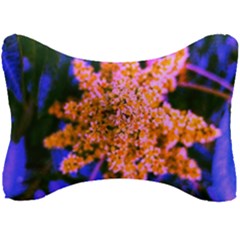 Yellow, Pink, And Blue Sumac Bloom Seat Head Rest Cushion