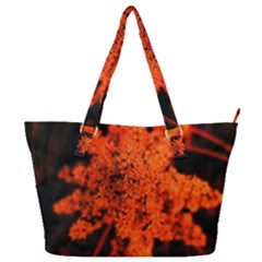 Orange Sumac Bloom Full Print Shoulder Bag by okhismakingart
