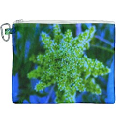 Lime Green Sumac Bloom Canvas Cosmetic Bag (xxxl)
