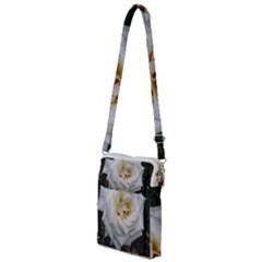 White Angular Rose Multi Function Travel Bag by okhismakingart