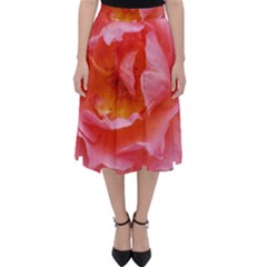 Pink Rose Classic Midi Skirt by okhismakingart