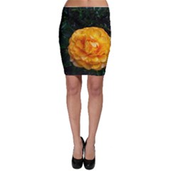 Yellow Rose Bodycon Skirt