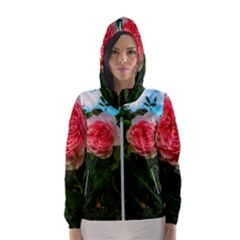 Complex Pink Rose Women s Hooded Windbreaker by okhismakingart