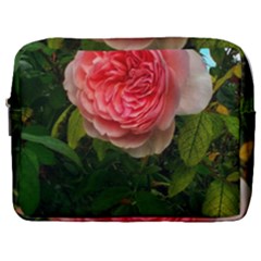 Complex Pink Rose Make Up Pouch (large) by okhismakingart