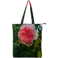 Complex Pink Rose Double Zip Up Tote Bag by okhismakingart