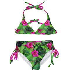 Purple Park Flowers Kids  Classic Bikini Set by okhismakingart