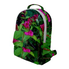 Purple Park Flowers Flap Pocket Backpack (large) by okhismakingart